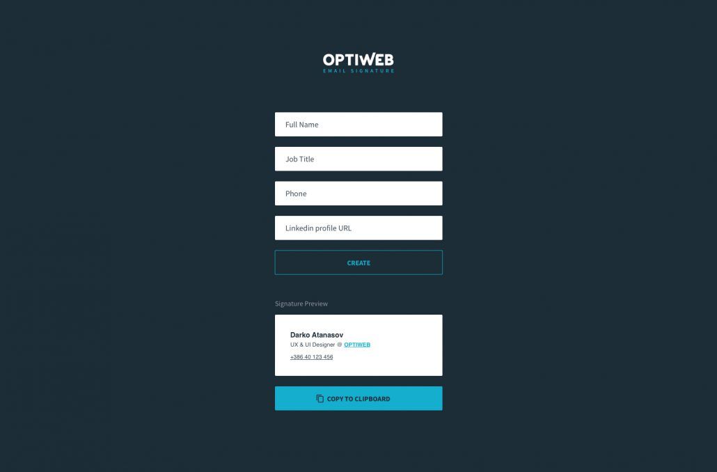 optiweb-email-signature-configurator