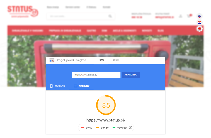 Hitrost spletne trgovine