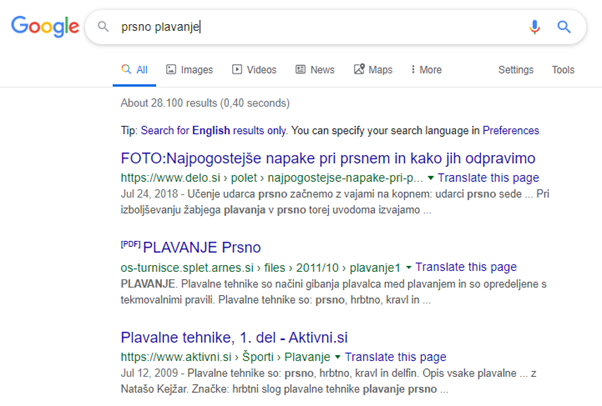 Iskalna poizvedba "prsno plavanje"