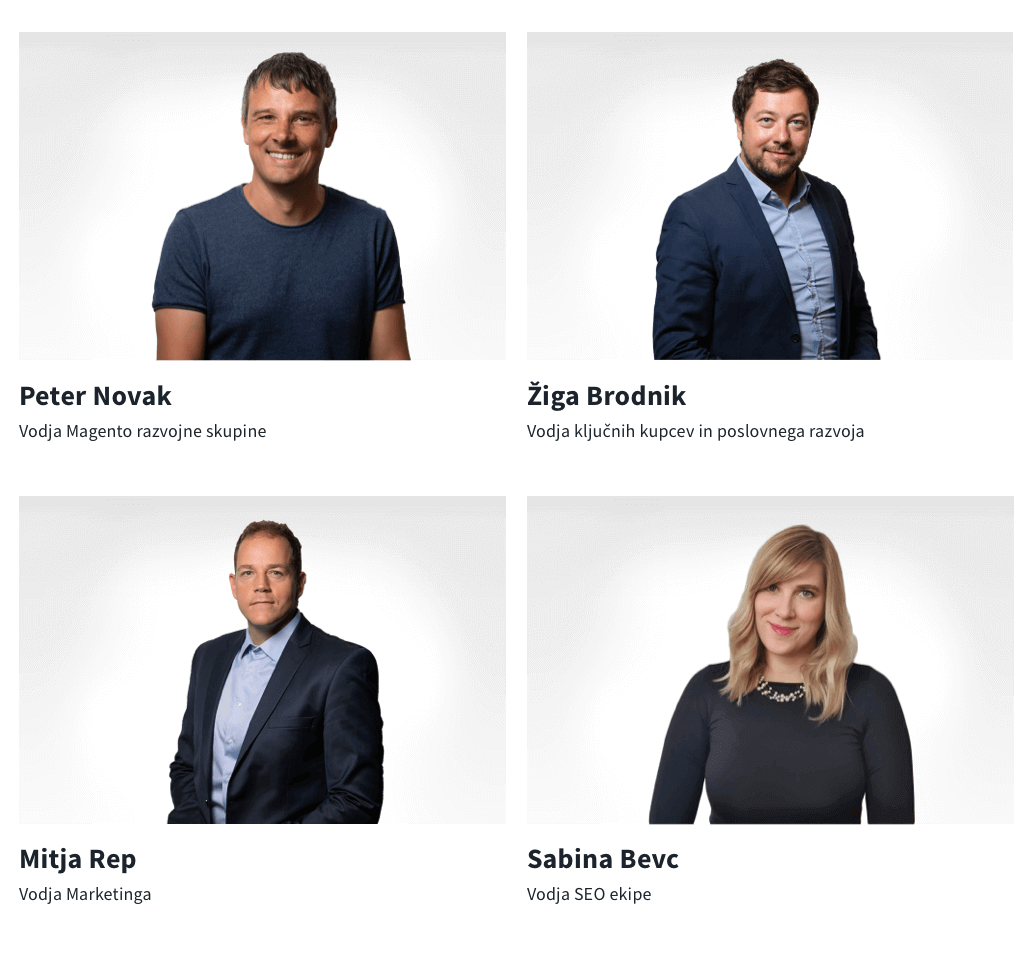 Nove vodje ekip na Optiwebu.